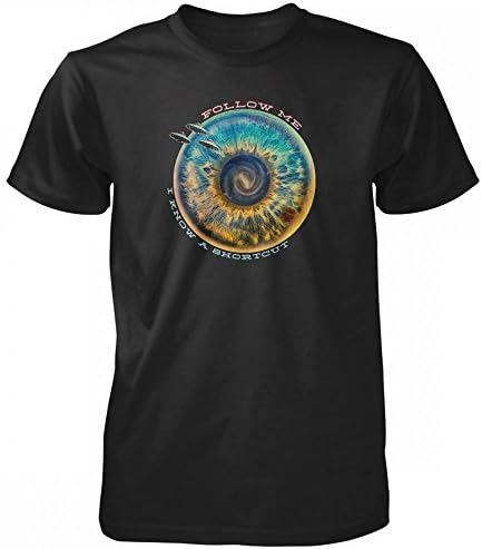 Vine Fresh Tees - Follow Me I Know A Shortcut T-shirt - Adult Medium, Black