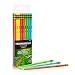 Ticonderoga Neon Pencils, #2 Pre-Sharpened Wood Pencils with Erasers, 18-Count, 13018 primary