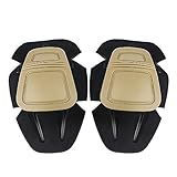 CS Force Tactical Protective G3 Combat Knee Pads for Military Airsoft Hunting Pants Tan