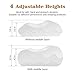 LUXFFY Memory Pillow, Adjustable Sandwich Memory Foam Pillow for Sleeping, Cervical Pillow for Neck Pain, Orthopedic Contour Pillow for Back, Stomach, Side Sleepers, CertiPUR-US