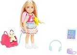 Barbie Chelsea Travel Small Doll 6 Accessories Puppy Carrier Backpack HJY17 view 5