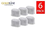 GOLDTONE Brand Replacement Charcoal Water Filter Cartridges for Keurig Classic and 2.0 Coffee Maker Machines - 6 Pack