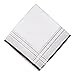 Selected Hanky 100% Cotton Men's Handkerchiefs 6 Piece Gift Set