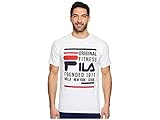 Fila Original Fitness Tee Shirt, White, Large