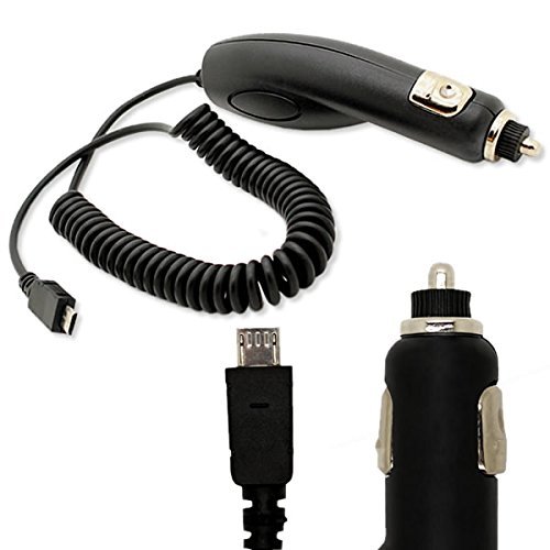 Micro USB Travel Black Car Charger for CAT B15Q B15 Smartphone