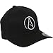 Atheist Centered Symbol Curved Bill Baseball Hat Flexfit-Black LG/XL