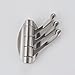 Swivel Robe Hook Foldable Coat Holder with Heavy Duty Folding Multi Three Triple Swing Arm Towel Rack Clothes Hanger for Bathroom Kitchen Garage Wall Mount Solid Metal Brushed Nickel