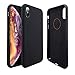 Molzar [Slim Fit Series] iPhone Xs Case, iPhone X Case, Built-in Metal Plate for Magnetic Car Phone Holder, Support Qi Wireless Charging, Compatible with Apple iPhone Xs/X, Black