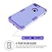 LONTECT for iPhone 7 Plus Case Hybrid Heavy Duty Shockproof Full-Body Protective Case with Dual Layer [Hard PC+ Soft Silicone] Impact Protection for Apple iPhone 7 Plus - Light Purple