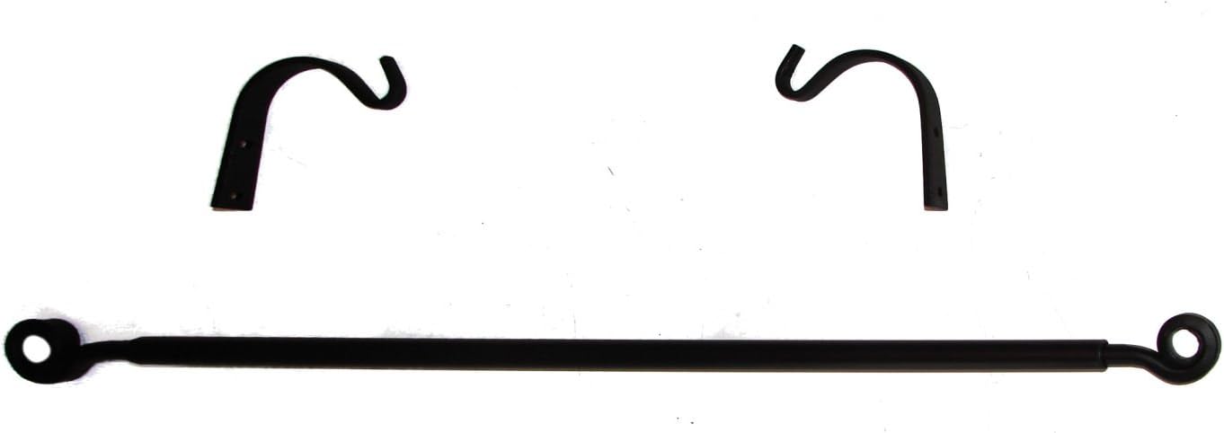 Amazon Com Curtain Drapery Rod W Brackets Large Wrought Iron