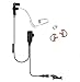 Ear Phone Connection EP1334QR Tactical Police Lapel Headset Mic for Motorola APX6000 APX7000 XPR6550 XPR6300 XPR6350 XPR6580 and More, Black
