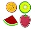 purifyou Premium Kids & Baby Bath Sponge, Set of 4 Fun Fruit Sponges (Set of 4, Assorted Fruits)