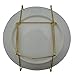 Xinlinke 5Pcs 6-Inch Small Invisible Plate Wire Hanger Wall Holders with Protective Rubber Cover for 5