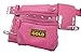 Leather Gold Tool Belt for Women | Womens Pink Tool Belt 3450 | Natural Leather | The 10 Pouches and 3 Hammer Holders are Easily Adjustable | Professional Grade | Durable, Comfortable for All Day Wear