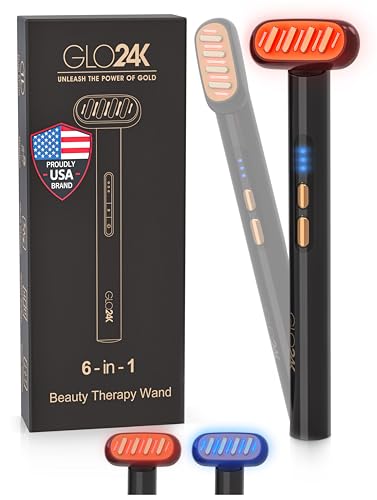 GLO24K 6-in-1 LED Beauty Wand