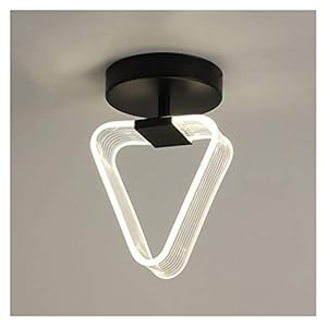DALIBAI Moderne Driehoek Plafondlamp Semi Flush Mount Plafondlamp voor Slaapkamer Hal Eetkamer Badkamer Gang Passway…