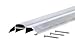 M-D Building Products 08003 3-3/4 in. x 1-1/8 in. x 32 in. Silver Aluminum and Vinyl Heavy-Duty High-Profile Threshold