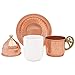 Mandalina Magic Hand hammered Copper Turkish Coffee Set – 2 Cups, Serving Dish, Tray & Cezve
