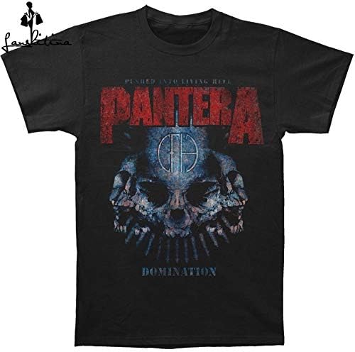 Fashion Shirt Printed T Shirt Funny T Shirt Pantera Mens Domination Distressed T Shirt Black