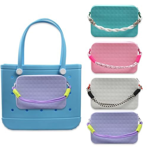 Photo 1 of Phone Holder for Bogg Bag Accessories Inserts, Large Size Soft Silicone Wallet Attachment for All Bogg Beach Bag, Rubber Tote Bag?Simple Modern Bag, Compatible with iPhone and Android Phones