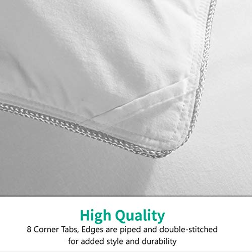 APSMILE Luxurious California King Down Feather Comforter, Ultra-Soft Down Feather Duvet, 41oz Hotel Collection Medium Warmth All Season Duvet Insert (104x96, White)