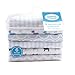 Luvable Friends Unisex Baby Cotton Flannel Receiving Blankets, Bulldogs 6-Pack, One Size