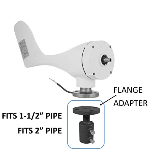 Wind Turbine Flange to Pipe Adapter for Import Turbines, NO Welding, Made in USA (2'' Pipe)