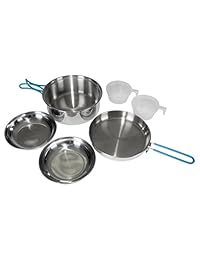 Stansport   Juego de cocina de acero inoxidable pa