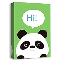 signwin-Canvas Wall Art-Cute Animal Portrait-Canvas Prints Home Artwork Decoration for Kids Bedroom,Bathroom - 12x18 inches