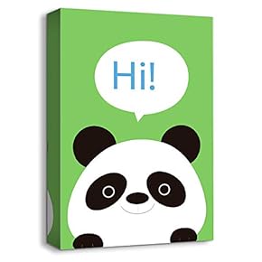 Canvas Wall Art-Cute Animal Portrait-Canvas Prints Home Artwork Decoration for Kids Bedroom,Bathroom - 12x18 inches