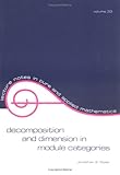Decomposition and Dimension in Module Catagories, Golan, Jonathan S., 0824766431