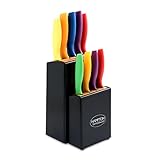 Tomodachi by Hampton Forge, Multi Color 10 Piece Cutlery Block Set
