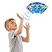 UFO Flying Ball Toys for Kids, 2020 Improved Toy with Infrared Sensor Auto-Avoid Obstacles 360°Rotating LED Light, Rechargeable Mini Quadcopter Hand (Blue)