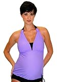 Mermaid Maternity Women's Maternity Halter V Insert Tankini Top