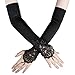 Xuhan 15"/ 21" Long Flapper Evening Opera Satin Gloves for Women Elbow Length 1920s primary