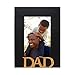 Isaac Jacobs Black Wood Sentiments Dad Picture Frame, 4x6 inch, Photo Gift for Father, Family, Display on Tabletop, Desk (Black, 4x6)