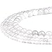 RUBYCA Wholesale Natural White Jade Gemstone Round Loose Beads for Jewelry Making 1 Strand - 8mm