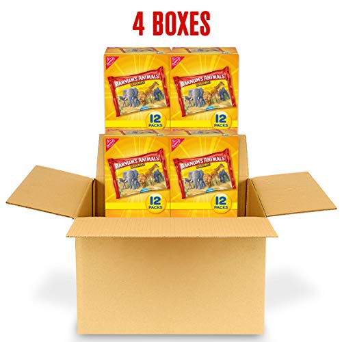 Barnum's Animals 12 Count Mini Animal Crackers Snack Packs, Original, 12.0 Ounce (Pack of 4) - Thumbnail 3