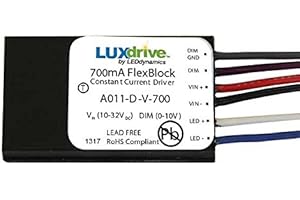 LuxDrive FlexBlock - 700mA Constant Current LED Driver with Dimming