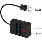 YETOR aptX LOW LATENCY Bluetooth Transmitter for TV PC (support Digital Optical toslink, Aux, RCA, Computer USB digital audio) Wireless Audio Adapter for Headphones,-TX12s