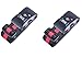Jasit TSA Approved Coded Lock Travel Luggage Suitcase Belt Stripe Black