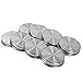 Polished Stainless Steel Storage Mason Jar Lids Caps with Silicone Seals (8Pack, Wide Mouth), Jar not Include. … …