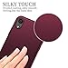 X-level for iPhone XR Case,Slim Fit Soft TPU Matte Surface Ultra-Thin Phone Case for Women Light Full Protective Back Cover Compatible Apple iPhone XR (2018) 6.1 inch-Burgundy