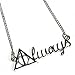 VWH Silver 'Always' Necklace Severus Snape Necklace Harry Potter Jewelry
