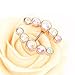 BODYA Nipple Ring Bars Double CZ Crystal Curved Arrow Body Piercing Jewelry Nipplerigns Pair 14G Rose Gold Tone
