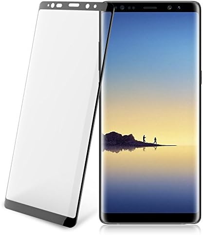 Galaxy Note 8 Screen Protector, Anti-Scratch 3D Curved Full Coverage Tempered Glass for Samsung Note8 [0.33mm, Black] ( Color : Black )