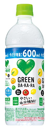 サントリー GREEN DA・KA・RA (冷凍兼用ボトル) 600ml×24本の商品画像