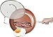 Ceramic & Titanium Non-Stick Frying Pan With Lid - 12 inch Dishwasher & Oven Safe Non-Scratch Cookware With Induction Plate - By Copper Master