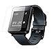 RAYSUN LG G Watch W100 Tempered Glass Screen Protector 0.3mm Real Tempered Glass 9H Hardness Shatterproof High Definition Giftbox Packge (LG G Watch W100)
