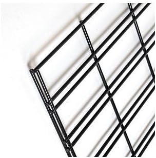 Count of 3 New Retails Black Finished Slatgrid panel 2 Feet x 6 Feet